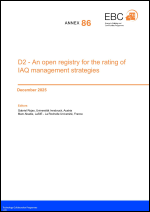 EBC Annex 86: An open registry for the rating of IAQ management strategies (D2)