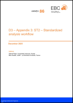 EBC Annex 86: ST2 – Standardized analysis workflow (D3 – Appendix 3)