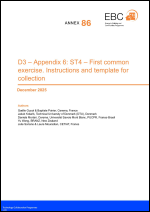 EBC Annex 86: ST4 – First common exercise. Instructions and template for collection (D3 – Appendix 6)