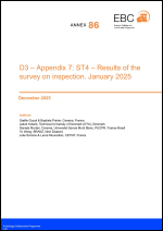 EBC Annex 86: ST4 – Results of the survey on inspection (D3 – Appendix 7)